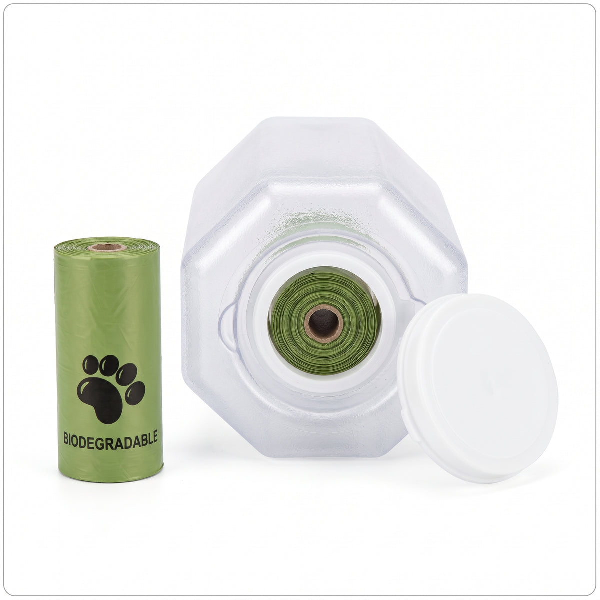 The 3-in-1 Pet Walking Bottle | Filtered Drinker, Treat Pod & Poo Bag Dispenser (600ml)