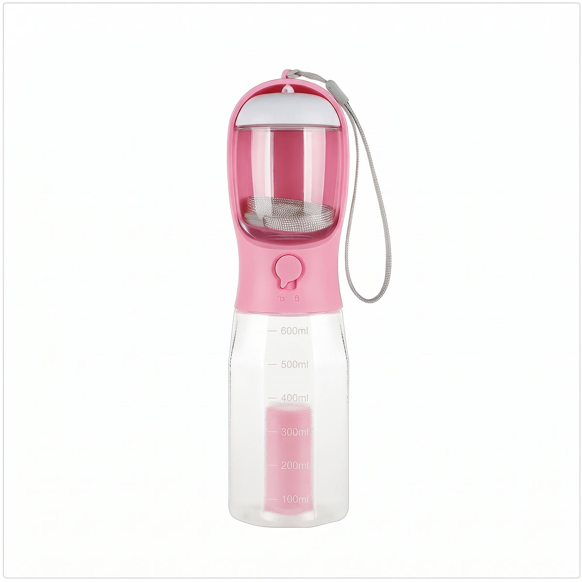 The 3-in-1 Pet Walking Bottle | Filtered Drinker, Treat Pod & Poo Bag Dispenser (600ml)