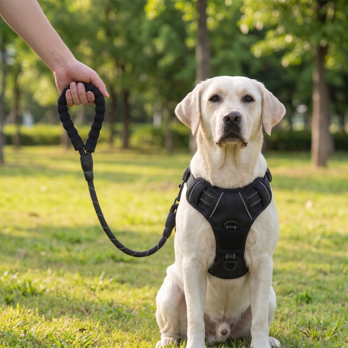 Anti-Pull Breathable Mesh Dog Harness – Reflective Safety Vest for Daily Walks