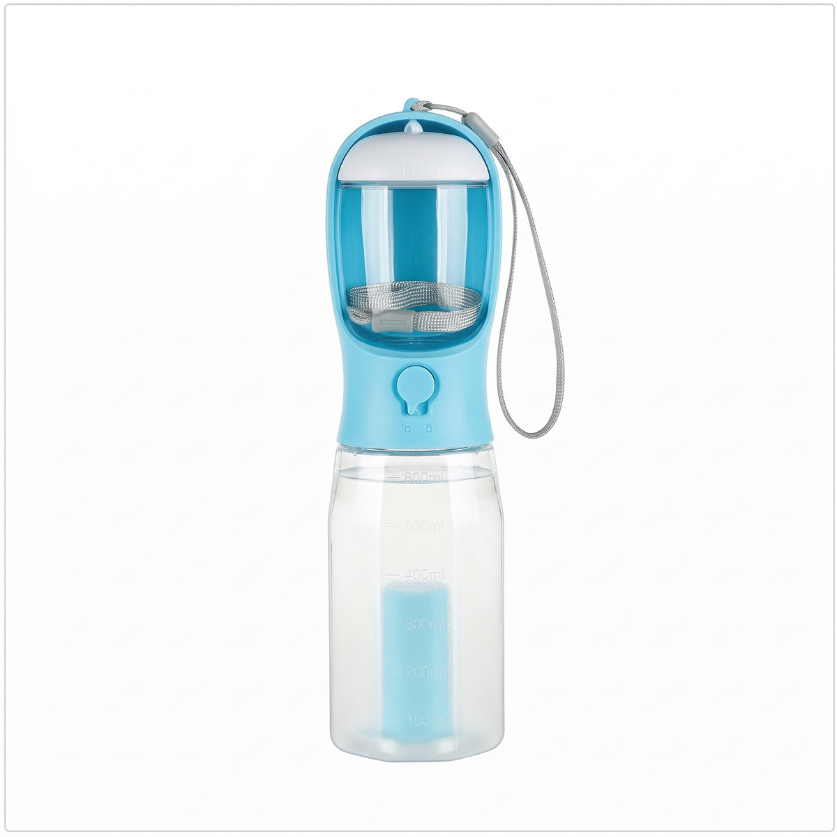 The 3-in-1 Pet Walking Bottle | Filtered Drinker, Treat Pod & Poo Bag Dispenser (600ml)